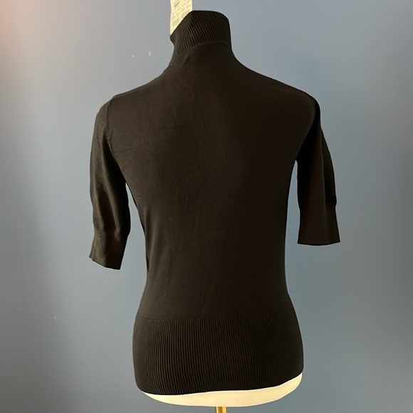 Cache silk blend, turtleneck with key hole - Picture 2 of 11